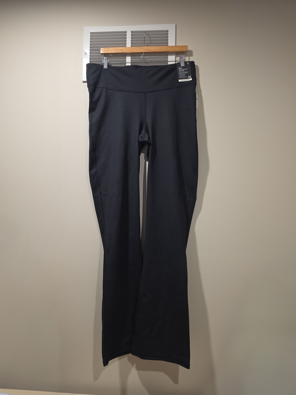 NWT GapFit Recycled Power Flare Pants Black XL Tall High Compression Super High